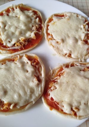 Una foto de Mini pizzas de pollo en Freidora de aire o al Horno tú eliges