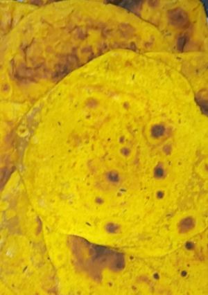 A picture of Gujarati masala thepla.