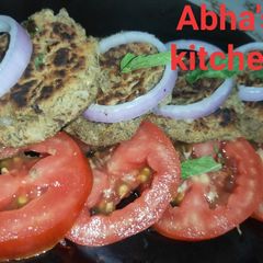 Kale chane ke kabab A picture of Kale chane ke kabab.