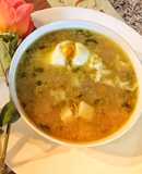 Fácil y Nutritiva Sopa de pollo y huevos para el alma💝