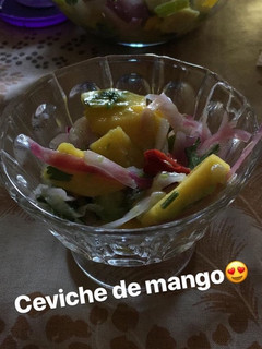 Una foto de Ceviche de mango