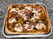 Una foto de masa de base pizza