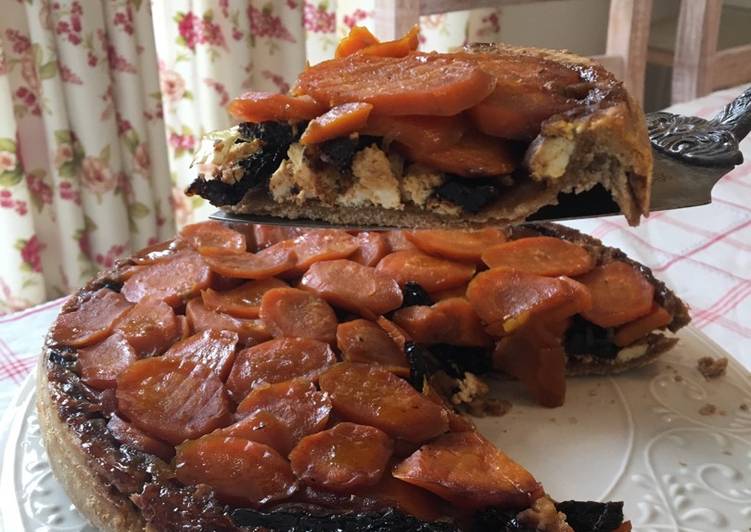 Tarta tatin de zanahorias