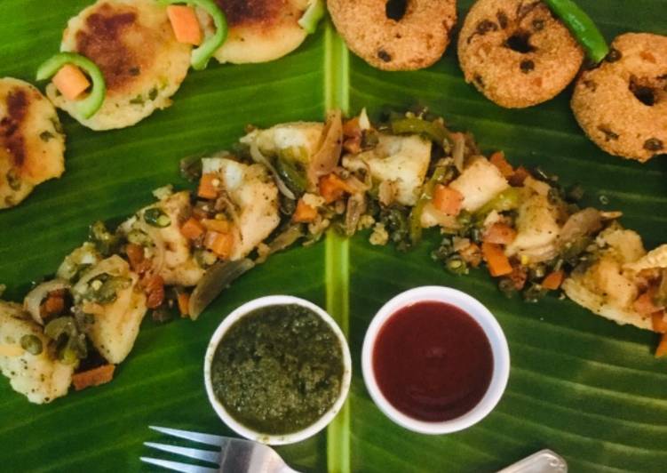 Vegetables Idlis,Rava-Vada