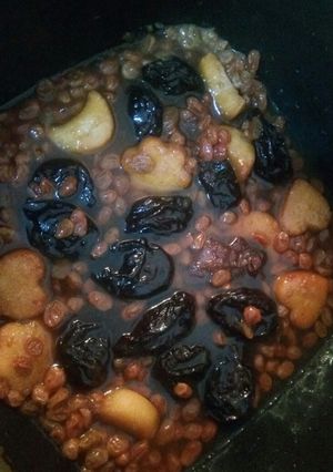صورة لوصفة لحم الحلو أو طاجين حلو