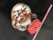 A picture of cream cold milk