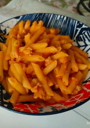Foto di Penne con zucca e salsiccia di norcia