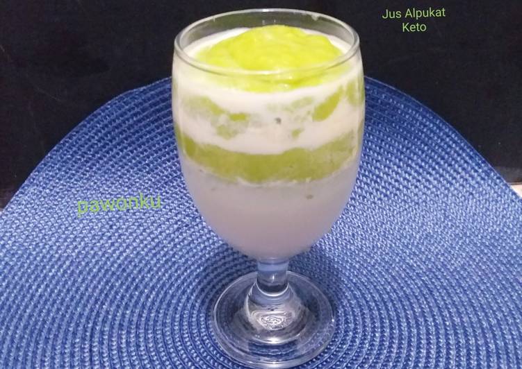 Resep 164.Jus Alpukat (keto) yang Bikin Ngiler