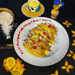 A picture of Shahi mulmul besan gujiya.