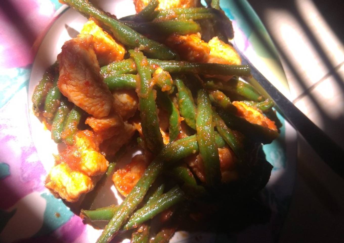 Buncis Ayam Balado