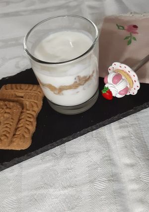 Une photo de Verrine yaourt speculoos ❤