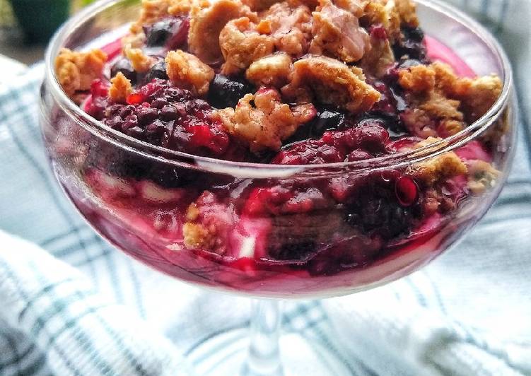 Step-by-Step Guide to Prepare Super Quick Homemade Berry Cheesecake Bowl