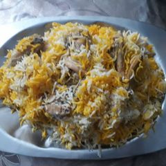 A picture of Chicken biryani.