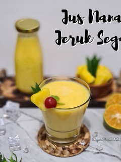 Foto resep Jus Nanas Jeruk Segar
