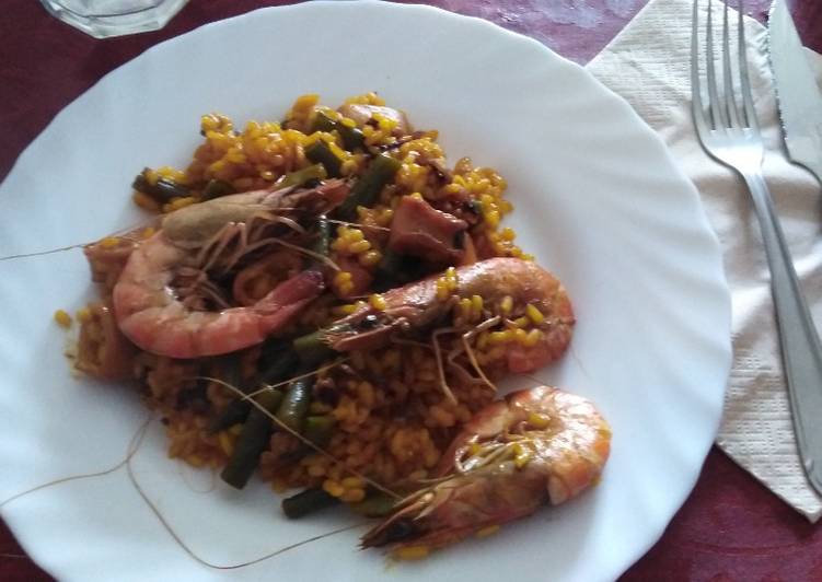 Paella de marisco