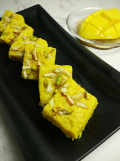 A picture of Mango kalakand.
