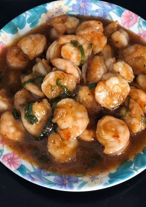 Foto resep Udang Saus Madu / Honey Glazed Shrimp (menu mudah untuk sahur atau buka puasa)