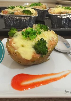 Foto resep Baked Potato cheese with brokoli