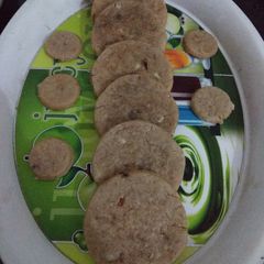 Wheat flour cookies without oven and egg A picture of Wheat flour cookies without oven and egg.