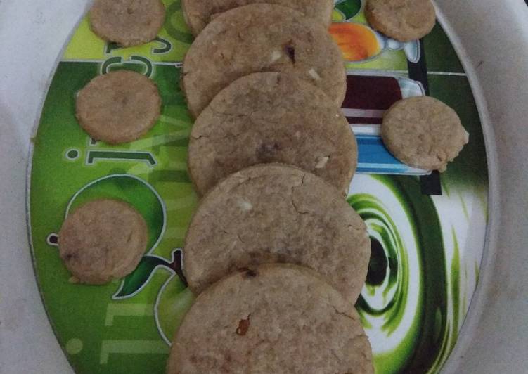 Wheat flour cookies without oven and egg