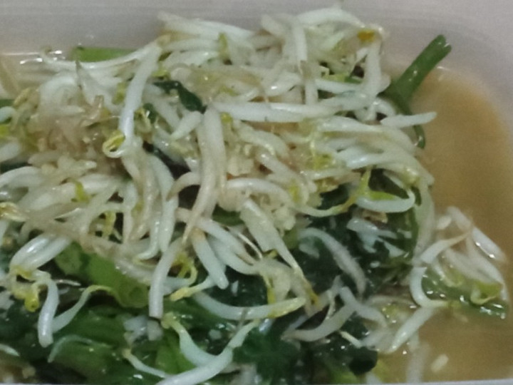 Resep Tumis kangkung taoge sedap Anti Gagal