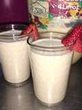 Smoothies de banano y fresa