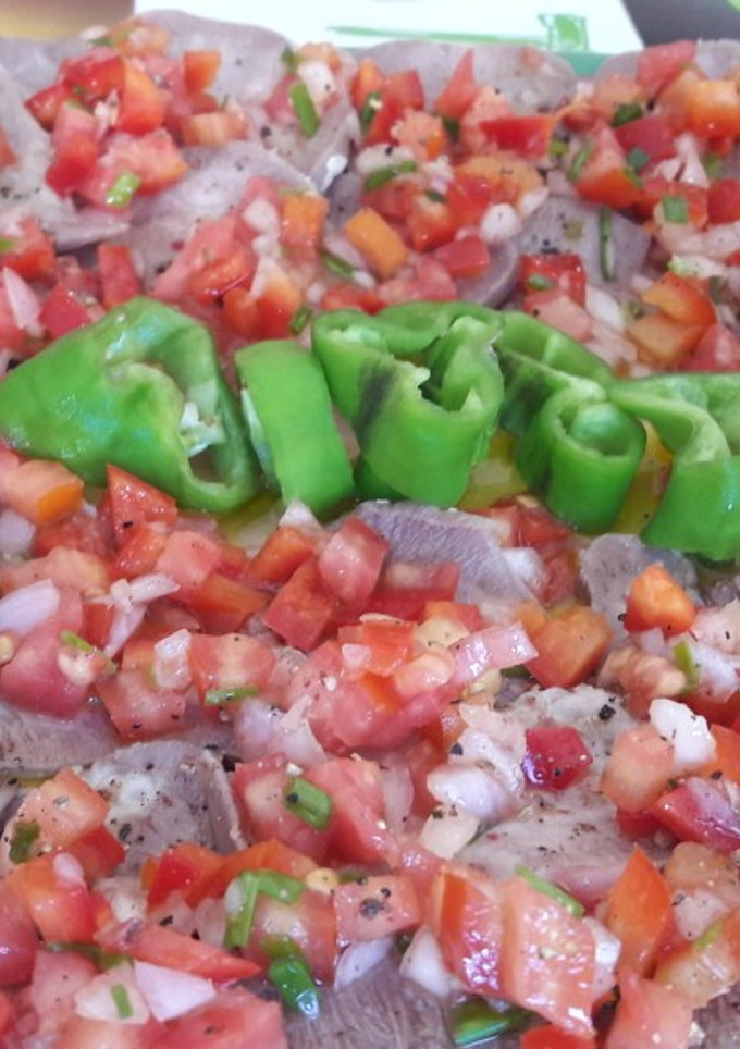 Una foto de Lengua de ternera a la vinagreta