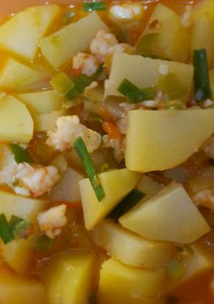 Foto resep Kentang tumis udang cincang