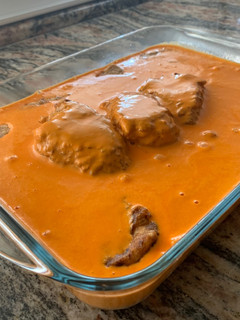 Una foto de Pimientos rellenos de marisco