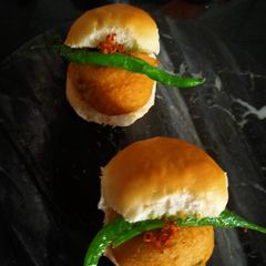 A picture of Vada Pav.