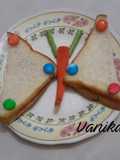 Jam butterfly sandwich