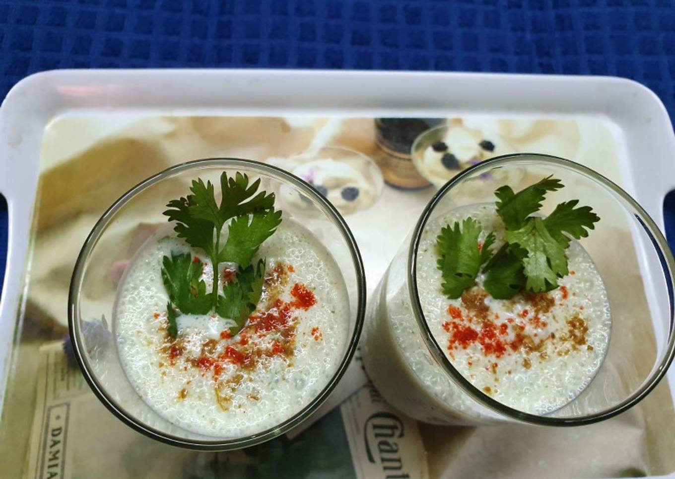 Masala Chaas or Spiced Buttermilk