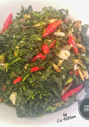 Foto resep Tumis Daun Singkong