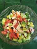 Ensalada de surimi y jitomate