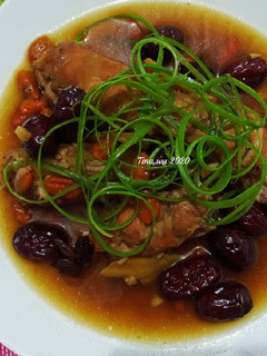Foto resep Chicken Roll with Bak Kut Teh soup