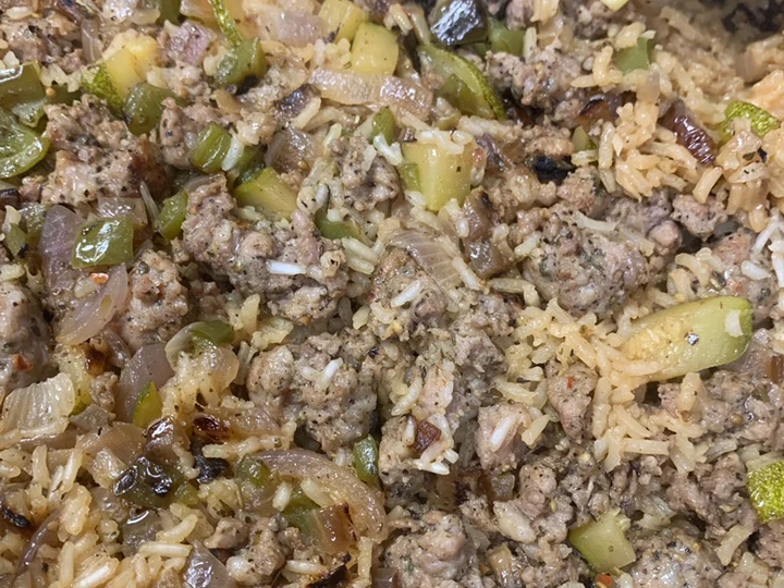 Easy Steps to Make Sosis dan nasi Italia dengan satu panci mudah dengan zucchini which So Delicious