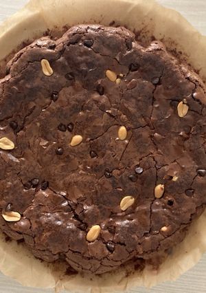 Une photo de Brownie aux cacahuètes
