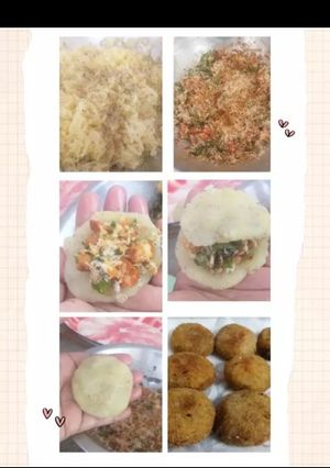 A picture of Chicken Cheese potato patties💚 #Ramadan sp#.