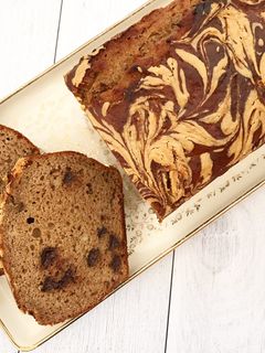 Une photo de Banana bread sans gluten sans lactose