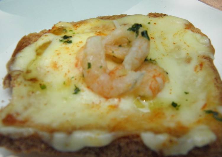 De receta camaron tostadas