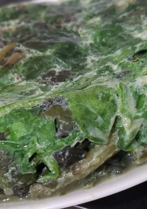 Una foto de Tortilla de acelga y espinaca
