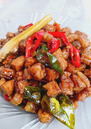 Foto resep Orek tempe basah manis pedas