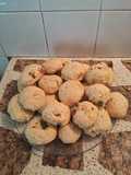 Bizcocho con frutas abrillantadas