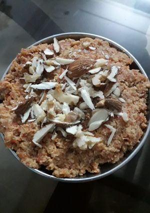 A picture of Carrot(gajar)ka halwa.