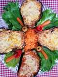 Μελιτζάνες🍆 φλάσκιες με ντομάτα🍅σκόρδο🧄 και mix τυριών