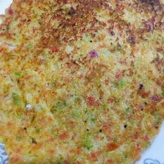 Oats veggie pancake A picture of Oats veggie pancake.