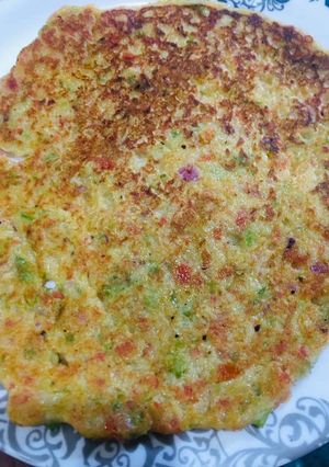 A picture of Oats veggie pancake.