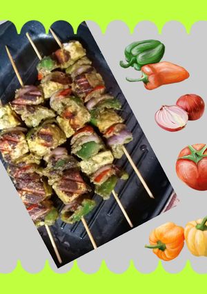 A picture of Punjabi Hariyali Paneer Tikka.