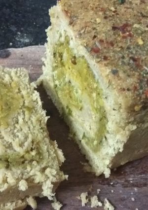 A picture of Stuffed Potatoes Wheat Flour Bread No Yeast No Oven.