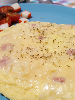 Una foto de Tortilla de arroz y pavo